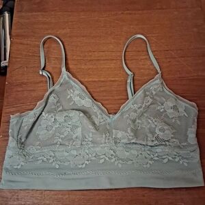 Victoria's Secret Lace Bralette in Sage Green